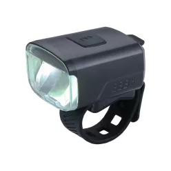 BBB Cycling kerékpáros első lámpa BLS-143 Stud 33, 130 lumen, 4 mód, micro USB tölthető 1000 mAh akku, gumis felfogatással