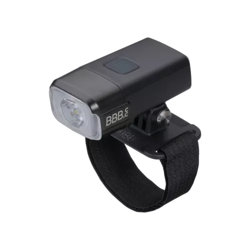 BBB Cycling kerékpáros első lámpa sisakra BLS-162 AdventureStrike, 600 lumen, 3 mód, micro USB tölthető 2000mAh akku, tépőzáras GoPro felfogatással