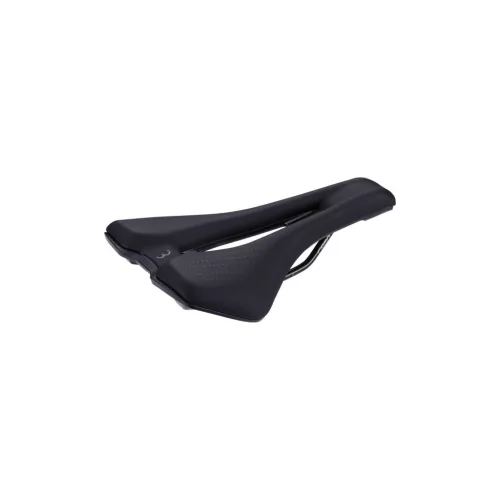 BBB Cycling kerékpáros nyereg BSD-157 Echelon Comfort, unisex, sportos kerékpározási testtartáshoz, 155mm széles, fekete
