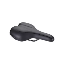 BBB Cycling kerékpáros nyereg BSD-91 Meander Active, unisex, aktív kerékpározási testtartáshoz, 170mm széles, fekete