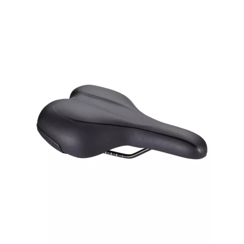 BBB Cycling kerékpáros nyereg BSD-91 Meander Active, unisex, aktív kerékpározási testtartáshoz, 170mm széles, fekete