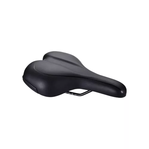 BBB Cycling kerékpáros nyereg BSD-92 Meander Active, unisex, aktív kerékpározási testtartáshoz, 185mm széles, fekete