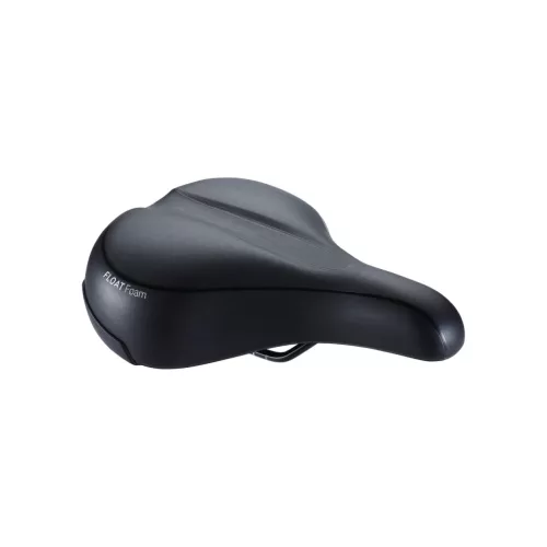 BBB Cycling kerékpáros nyereg BSD-93 Meander Relaxed, unisex, laza kerékpározási testtartáshoz, 205mm széles, fekete