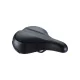 BBB Cycling kerékpáros nyereg BSD-93 Meander Relaxed, unisex, laza kerékpározási testtartáshoz, 205mm széles, fekete