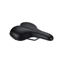 BBB Cycling kerékpáros nyereg BSD-95 SoftComfort Gelfoam Series, unisex, aktív kerékpározási testtartáshoz, 185mm széles, fekete
