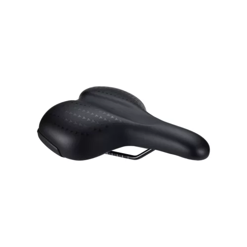 BBB Cycling kerékpáros nyereg BSD-95 SoftComfort Gelfoam Series, unisex, aktív kerékpározási testtartáshoz, 185mm széles, fekete
