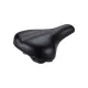 BBB Cycling kerékpáros nyereg BSD-96 SoftComfort Gelfoam Series, unisex, laza kerékpározási testtartáshoz, 205mm széles, fekete