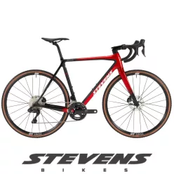 Stevens gravel-cyclocross kerékpár Super Prestige Di2 54 chrome red black