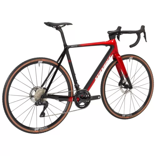 Stevens gravel-cyclocross kerékpár Super Prestige Di2 54 chrome red black