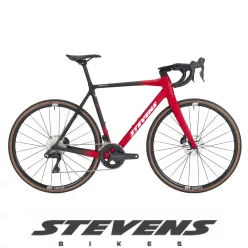 Stevens gravel-cyclocross kerékpár Super Prestige Di2 58 red black