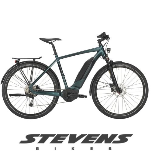 Stevens elektromos crossover kerékpár E-4X Tour férfi G52 glazed green