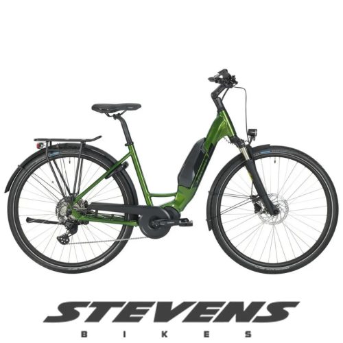 Stevens elektromos trekking kerékpár E-Bormio unisex F52 metallic green