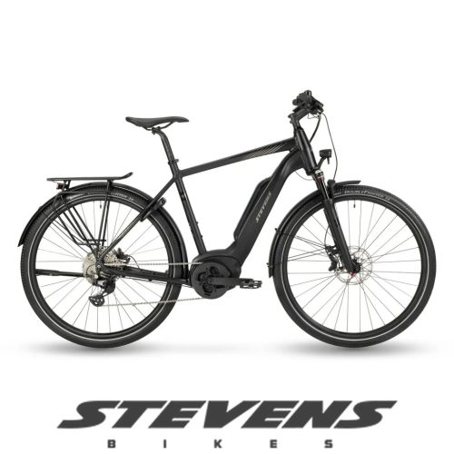 Stevens elektromos crossover kerékpár E-6X Tour férfi G52 stealth black