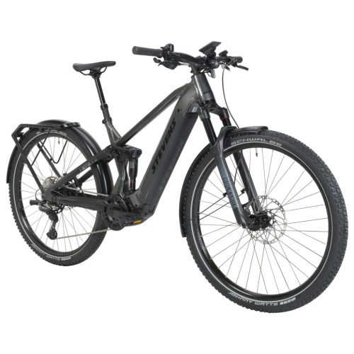 Stevens elektromos crossover MTB fully kerékpár E-Inception TR 7.6.1 FEQ 16" chrome black