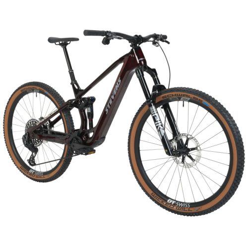 Stevens elektromos light assist MTB fully kerékpár E-Maverick AM 9.4.3 R1 dark lava red