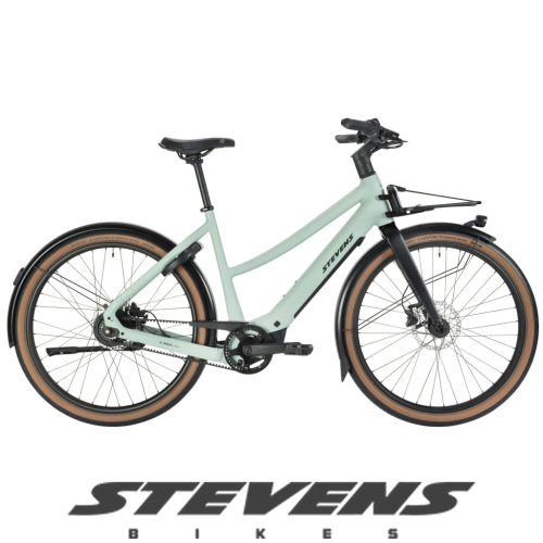 Stevens elektromos light assist városi kerékpár E-Simeto női L sage green