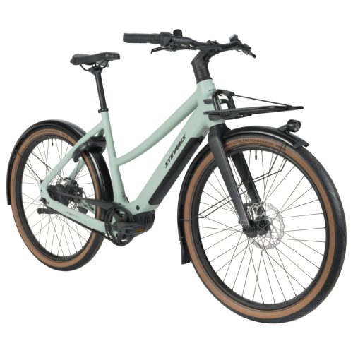 Stevens elektromos light assist városi kerékpár E-Simeto női L sage green