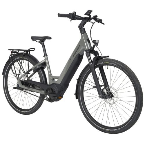 Stevens elektromos városi kerékpár E-Courier 6.5.1 Plus unisex 56 ash grey
