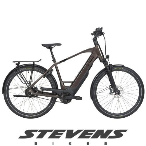 Stevens elektromos városi kerékpár E-Courier 7.8.1 Plus férfi 58 steel clay